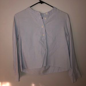 cropped half button down